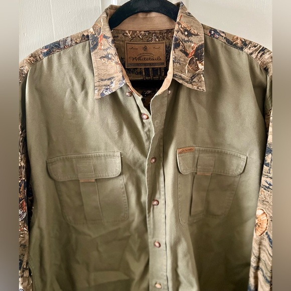 WHITETAILS LENGENDARY Turkey Print Long Sleeve Shirt Size Large - Picture 6 of 9